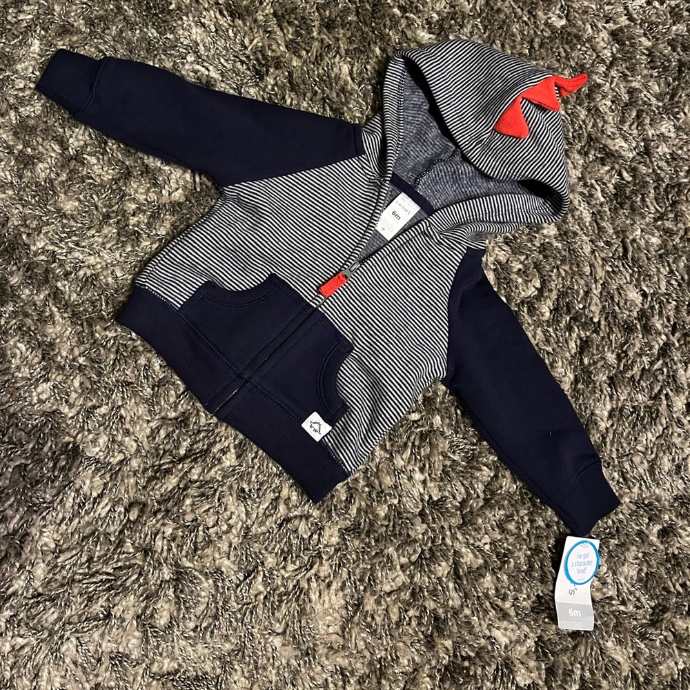 🎉HP🎉 NWT Carter’s Baby Dinosaur Hoodie